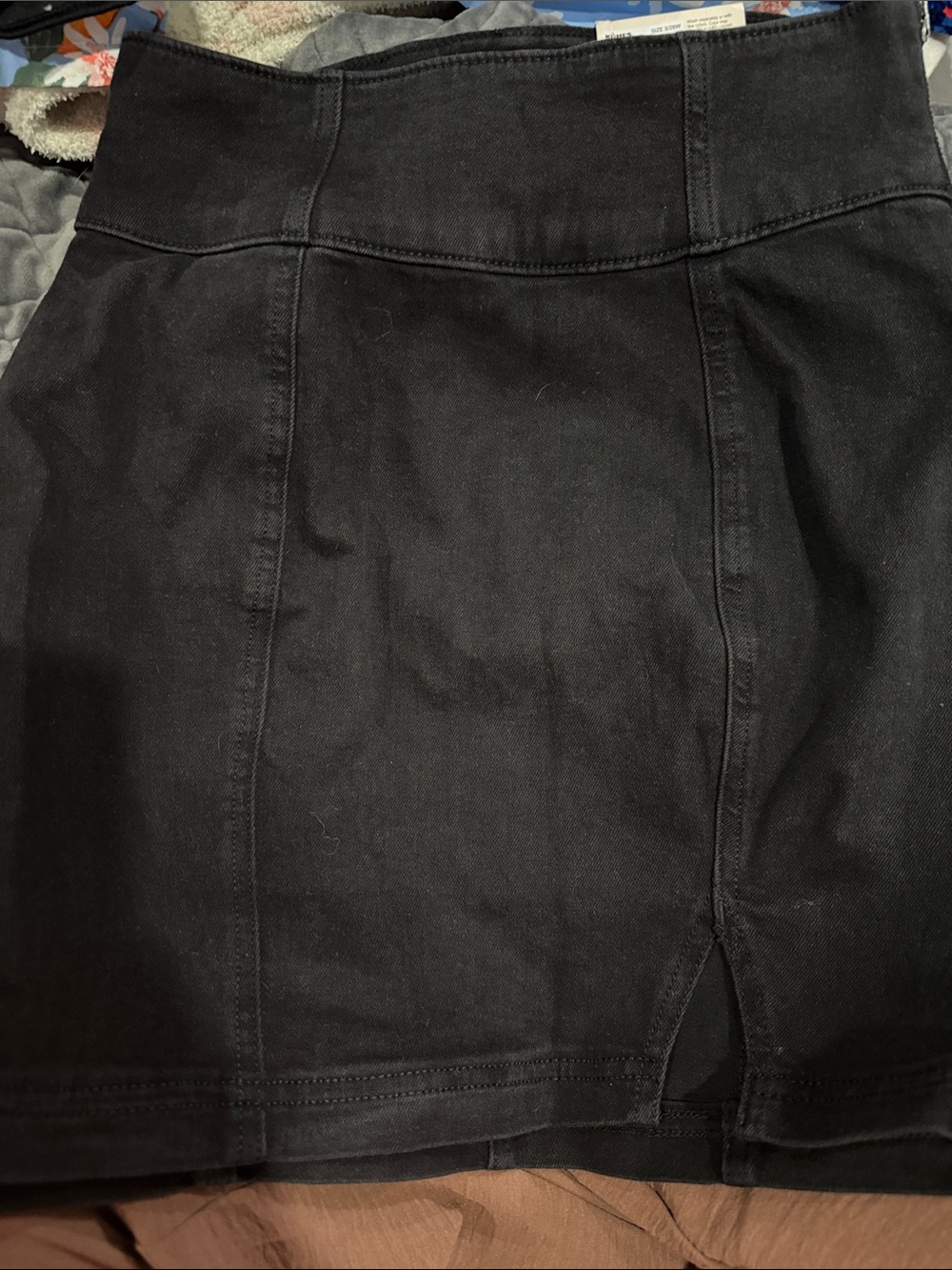 Sonoma Black Paneled Mini Skirt